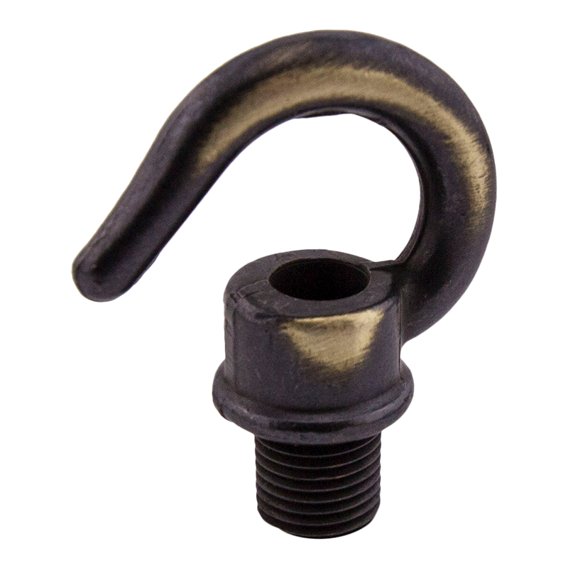 Haken mit Gewinde M10x1 "Brushed Antique"
