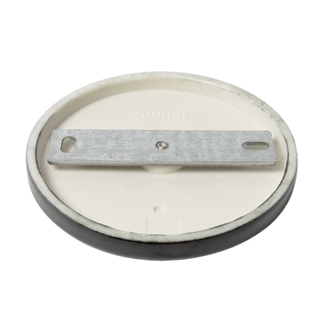 Porzellan Blinddeckel Piatto Piano Schwarz