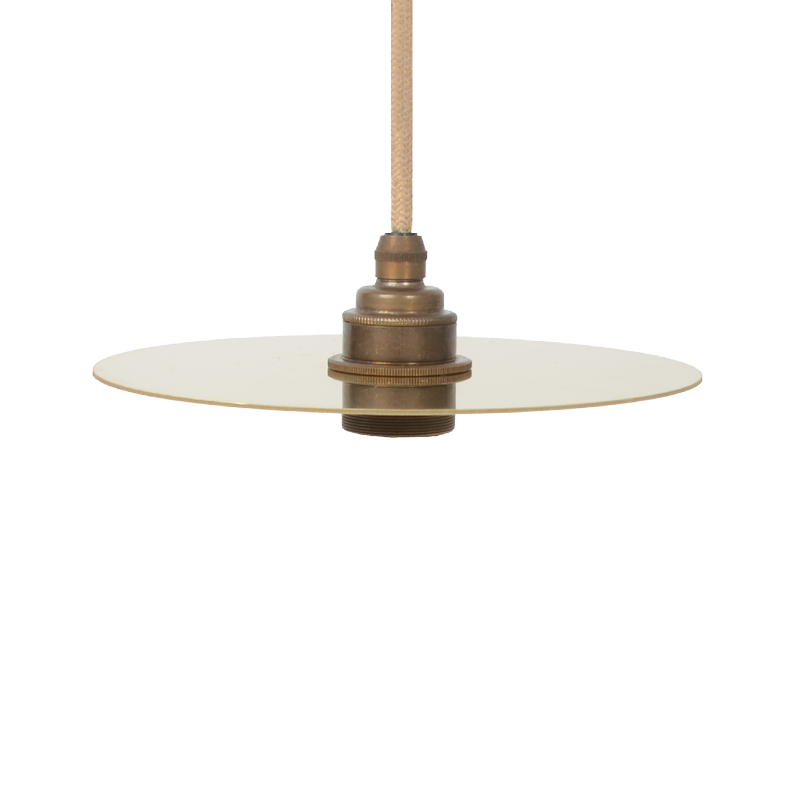 Lampenschirm Disc Messing roh 21 cm