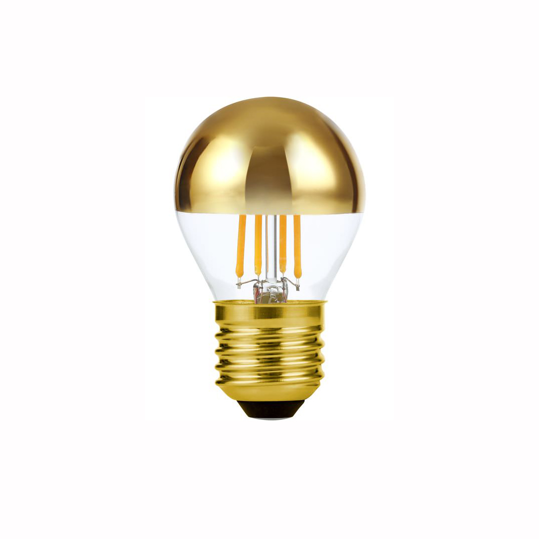 LED Ball Spiegelkopf gold 4W 250lm E27