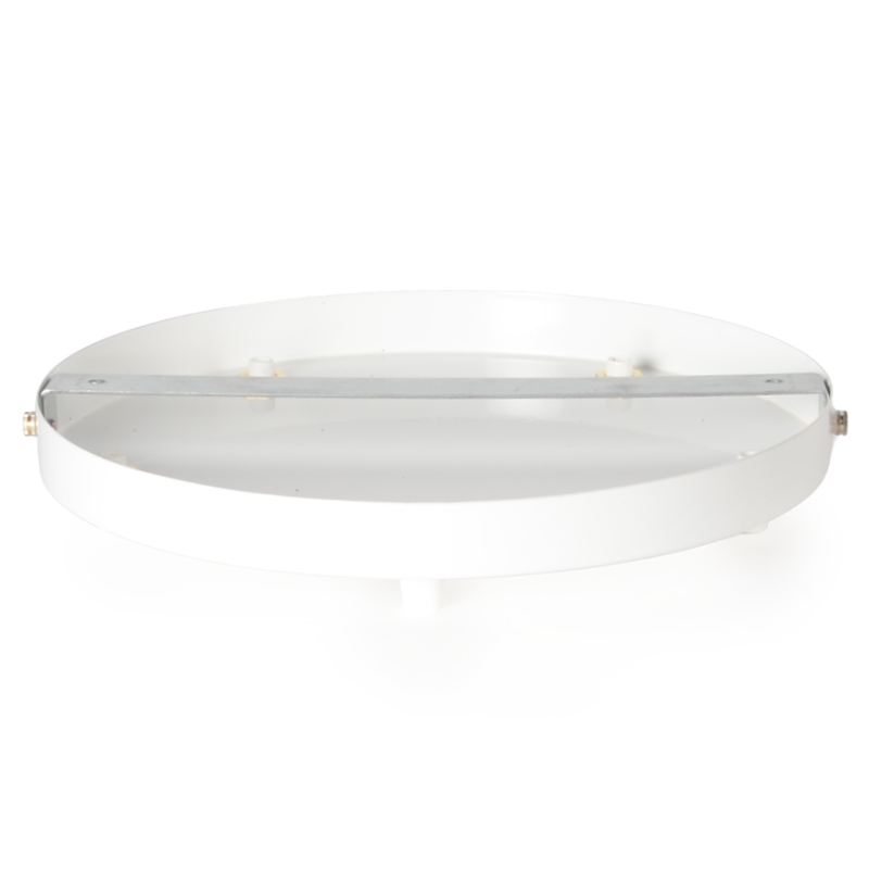 Lampenbaldachin 5-Loch 26cm XL Metall Weiss