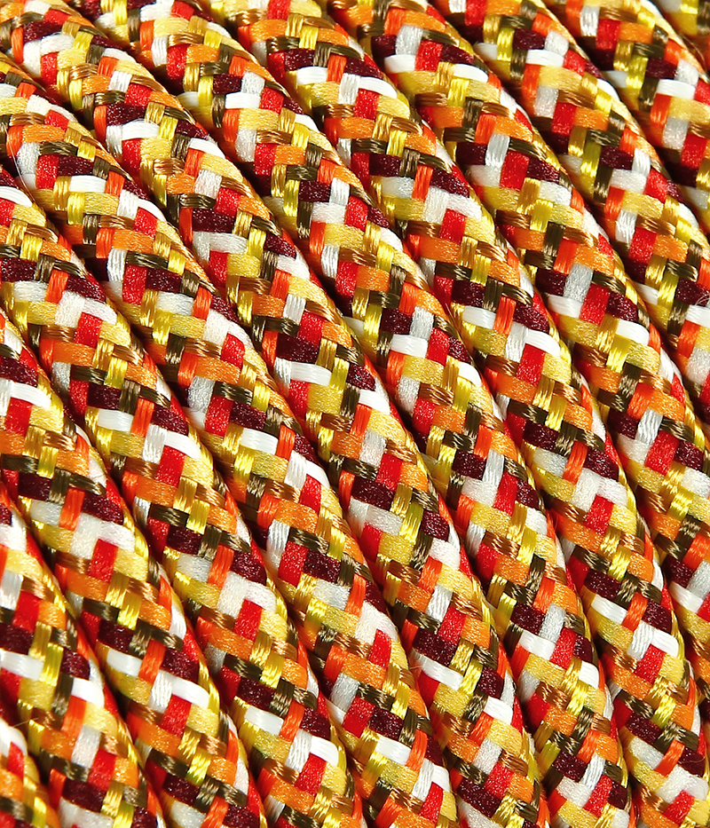 Textilkabel Pixel Orange TO301, 2 x 0,75mm²