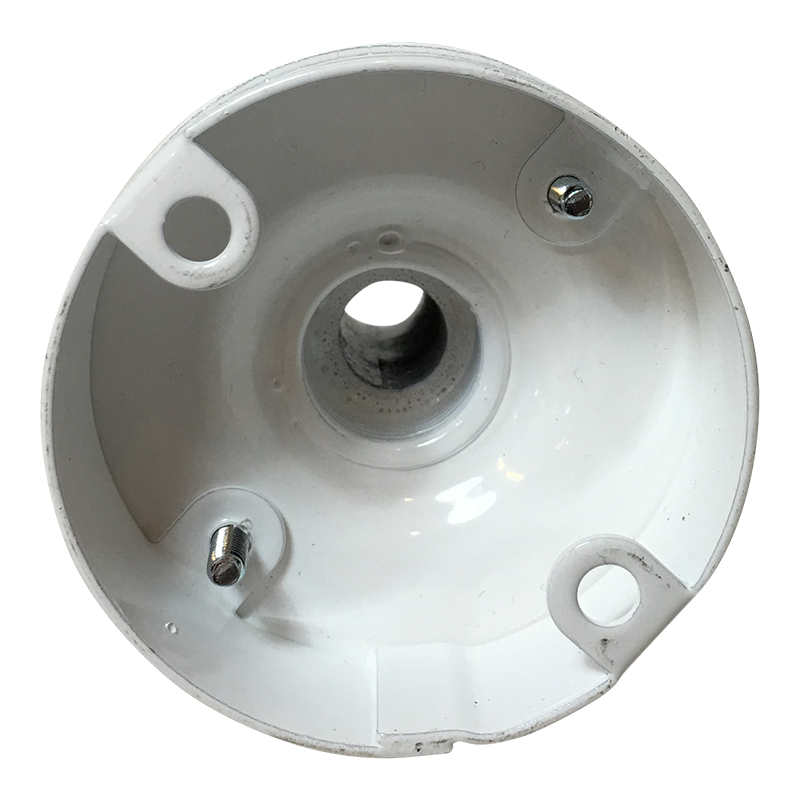 Lampenbaldachin Industrie Weiss mit Haken