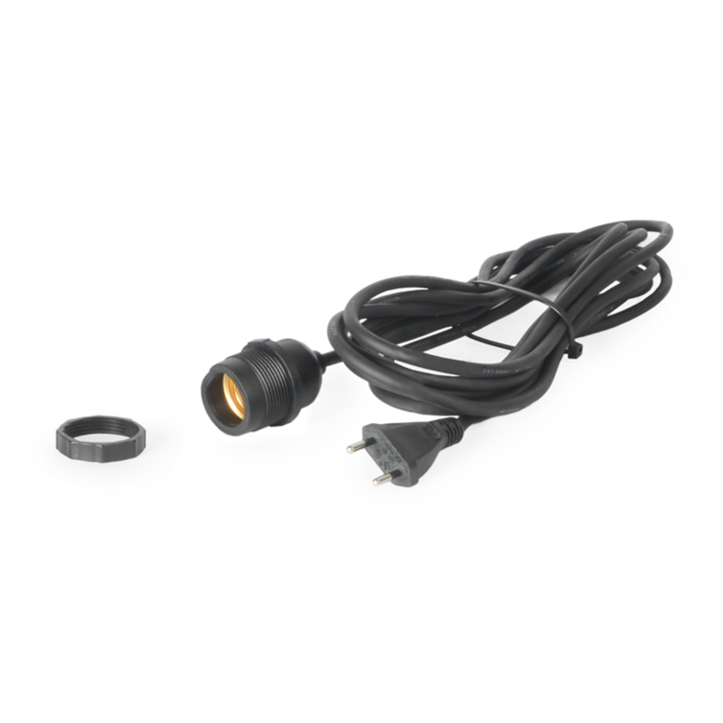 IP65 Outdoor Lampenpendel schwarz 5m einzeln
