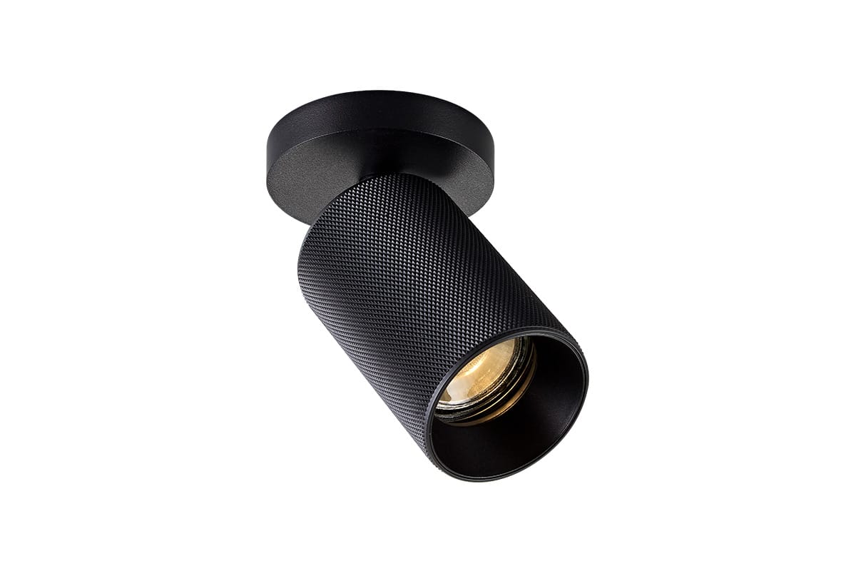 Wand- und Deckenleuchte SpotOn 1 Circle Grib Black | Antidark