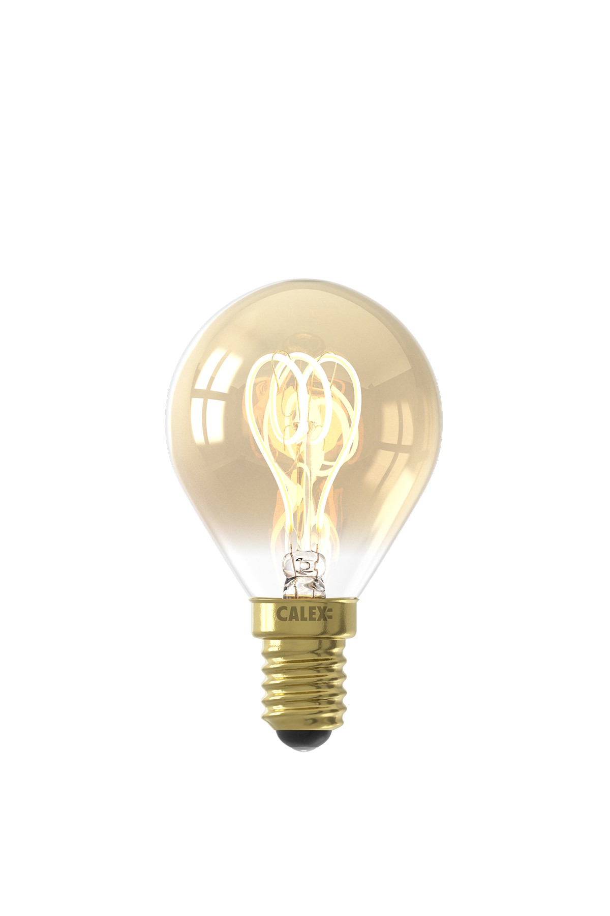 LED Flex Filament P45 Gold 2.5 W 2100K 136lm E14 | Calex