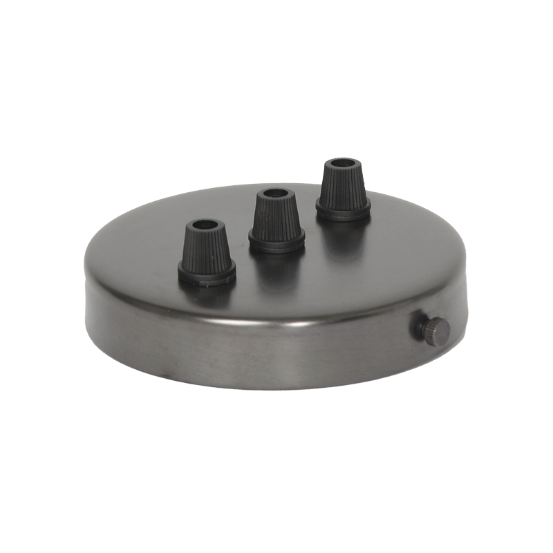 Lampenbaldachin 3-Loch inline Messing Bronze Finish