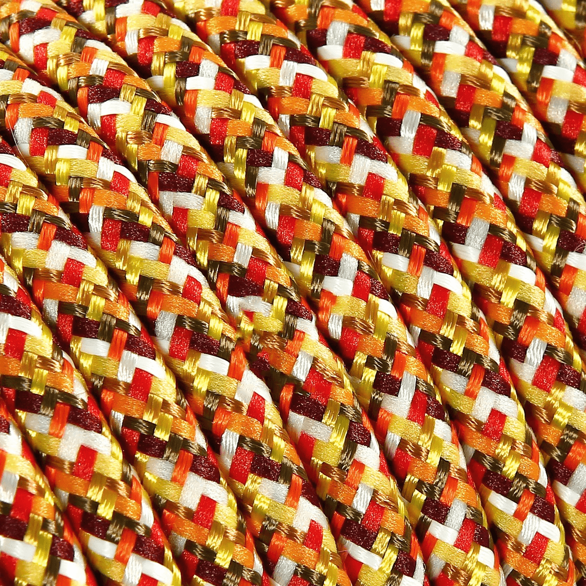 Verlängerungskabel Textil Pixel Orange TO301