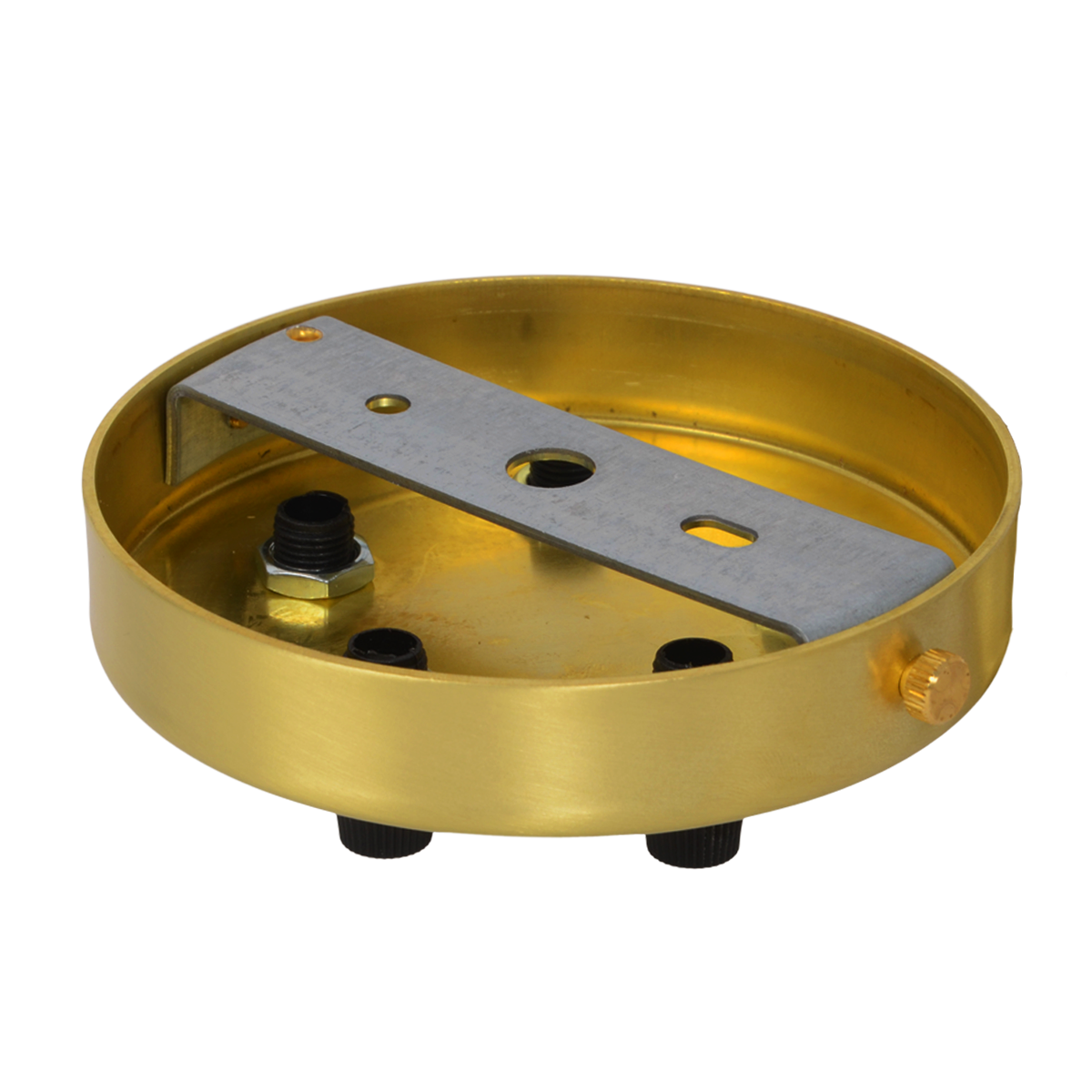 Lampenbaldachin 5-Loch Messing Satin Brass