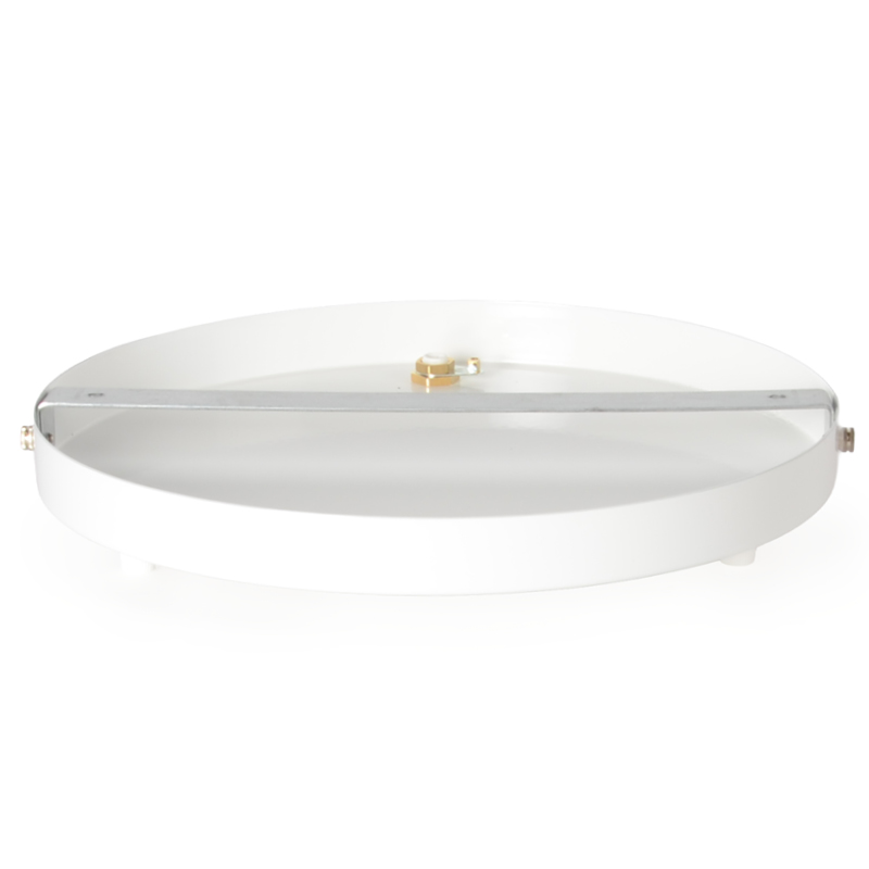 Lampenbaldachin 3-Loch 26cm XL Metall Weiss