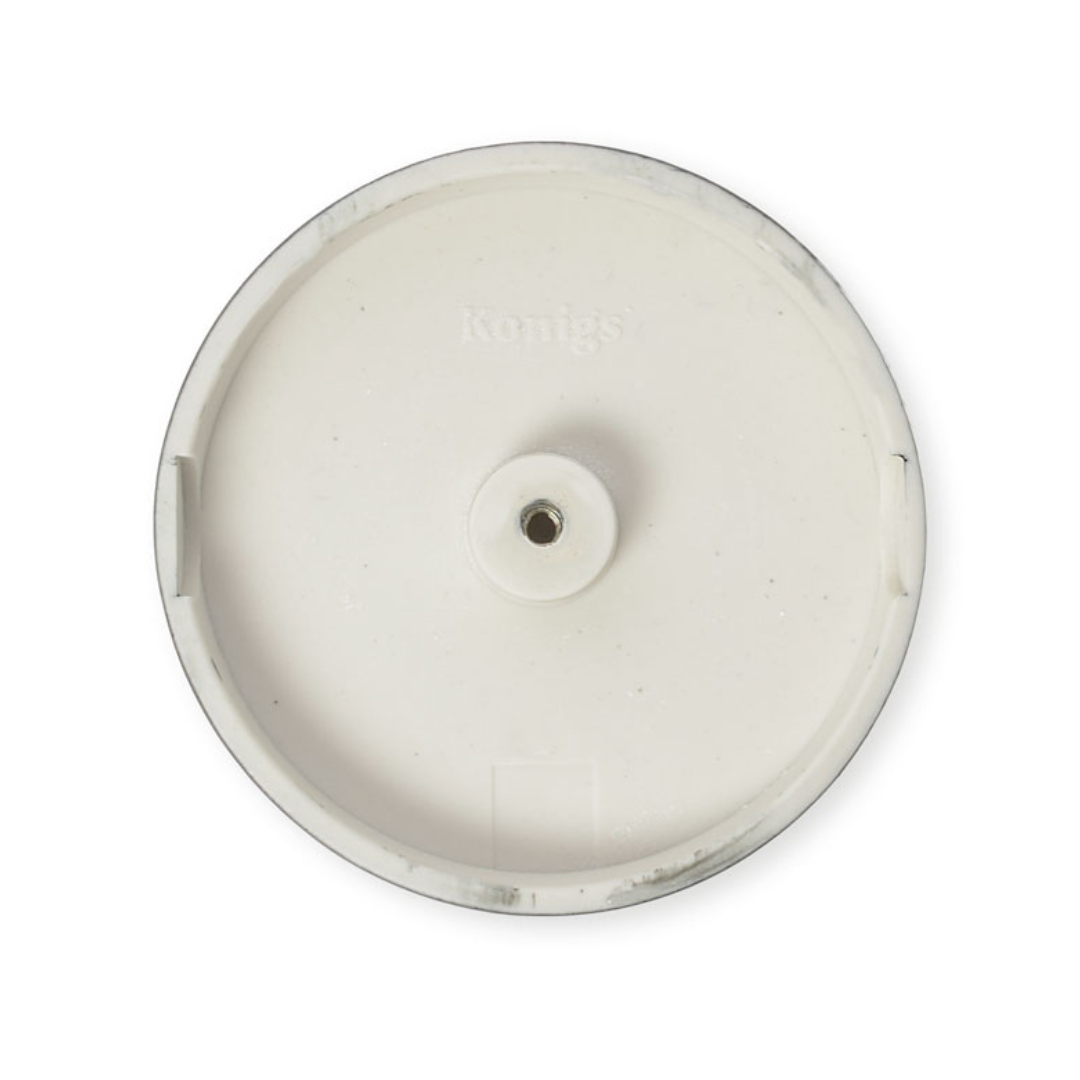 Porzellan Blinddeckel mit Sollbruchstellen Piatto Fondo Schwarz