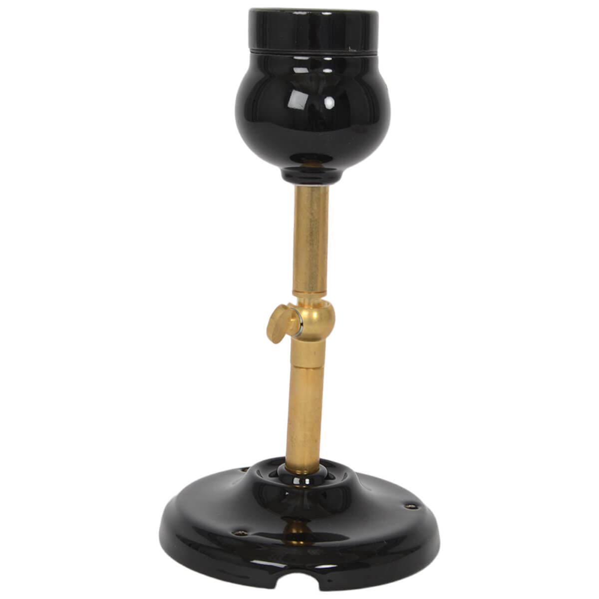 Wandlampe aus schwarzem Porzellan