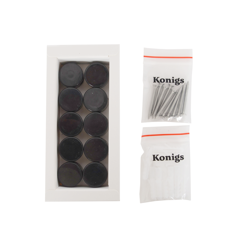 Kabelhalter 2-teilig Kunststoff schwarz | Konigs