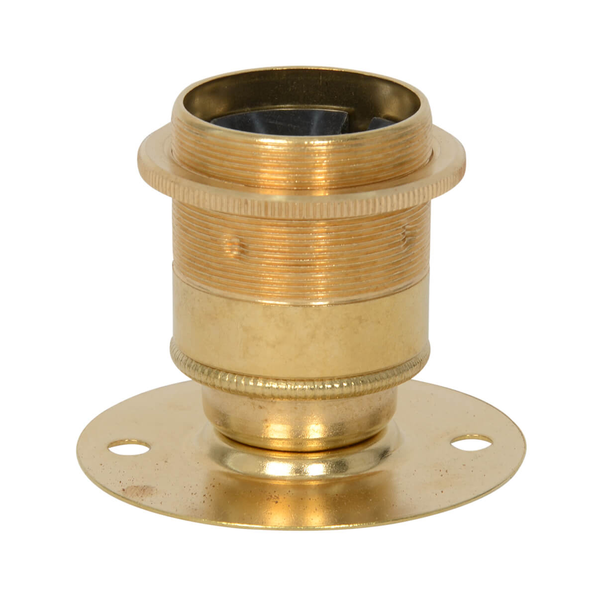 Aufbaufassung Brass E27 mit Stellring