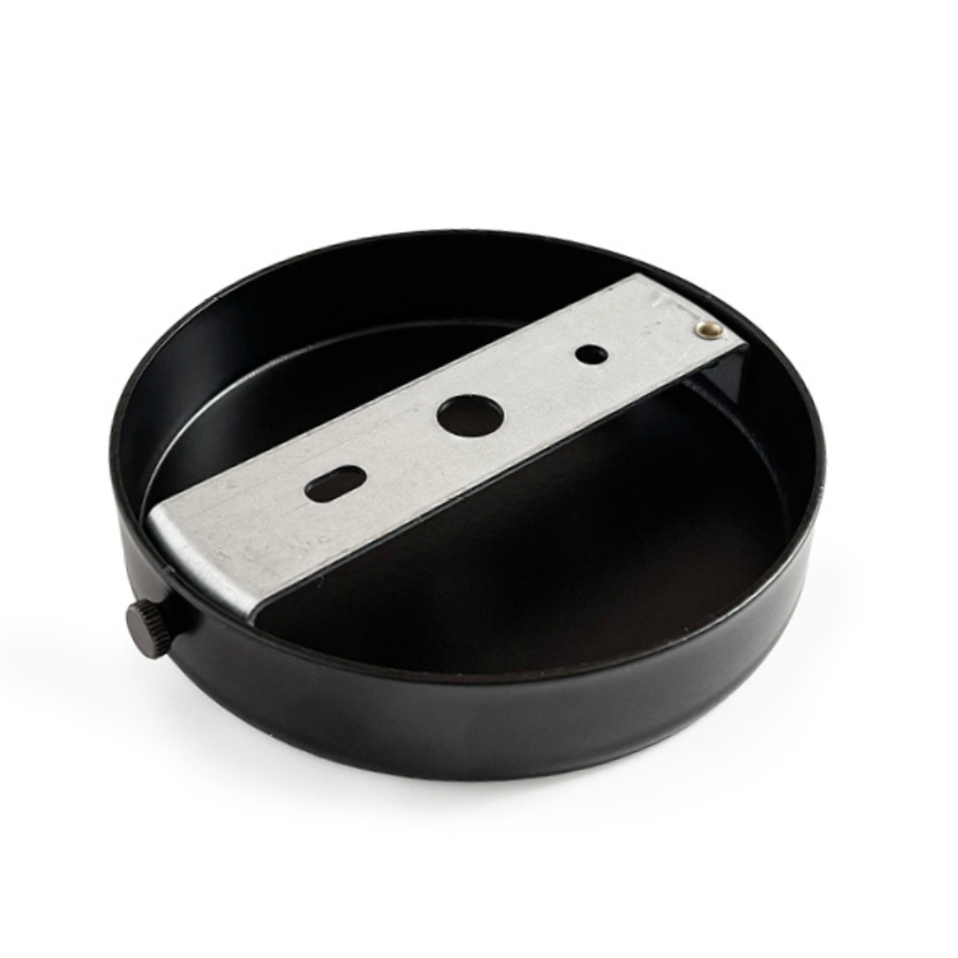 Blinddeckel Stahl Schwarz