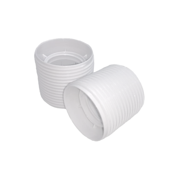 Outer Shell E27 mit Aussengewinde Kunststoff Weiss