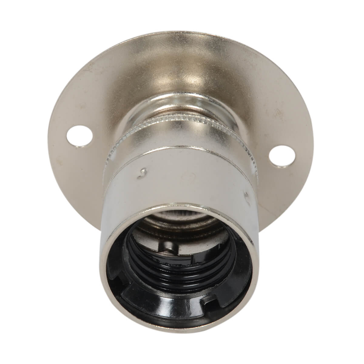 Aufbaufassung E27 Nickel