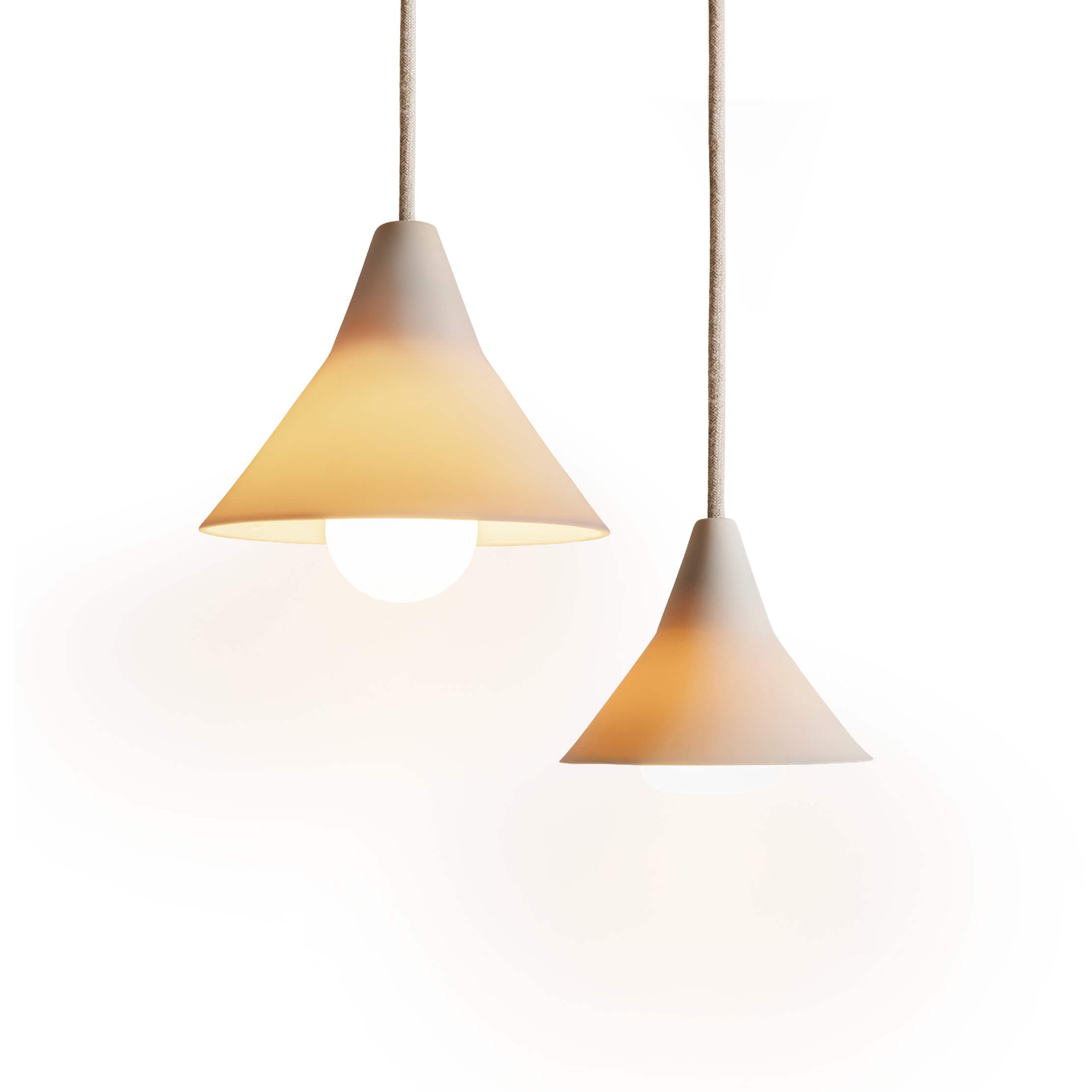 Porzellan Pendellampe Aurea | atelier mond