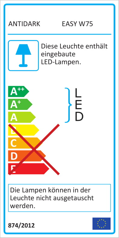 LED-Spot Easy single Schwarz | Antidark