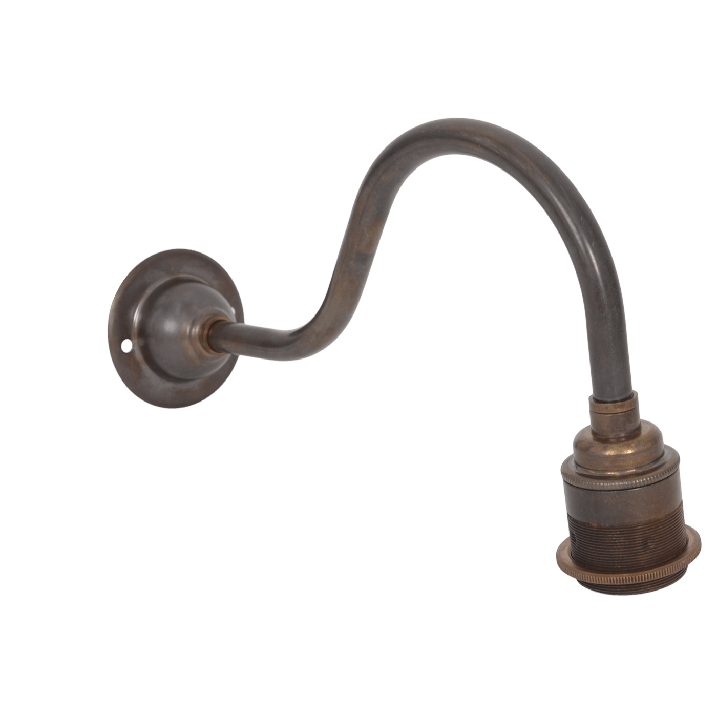 Wandleuchte Schwanenhals "Bronze" mit Stellring
