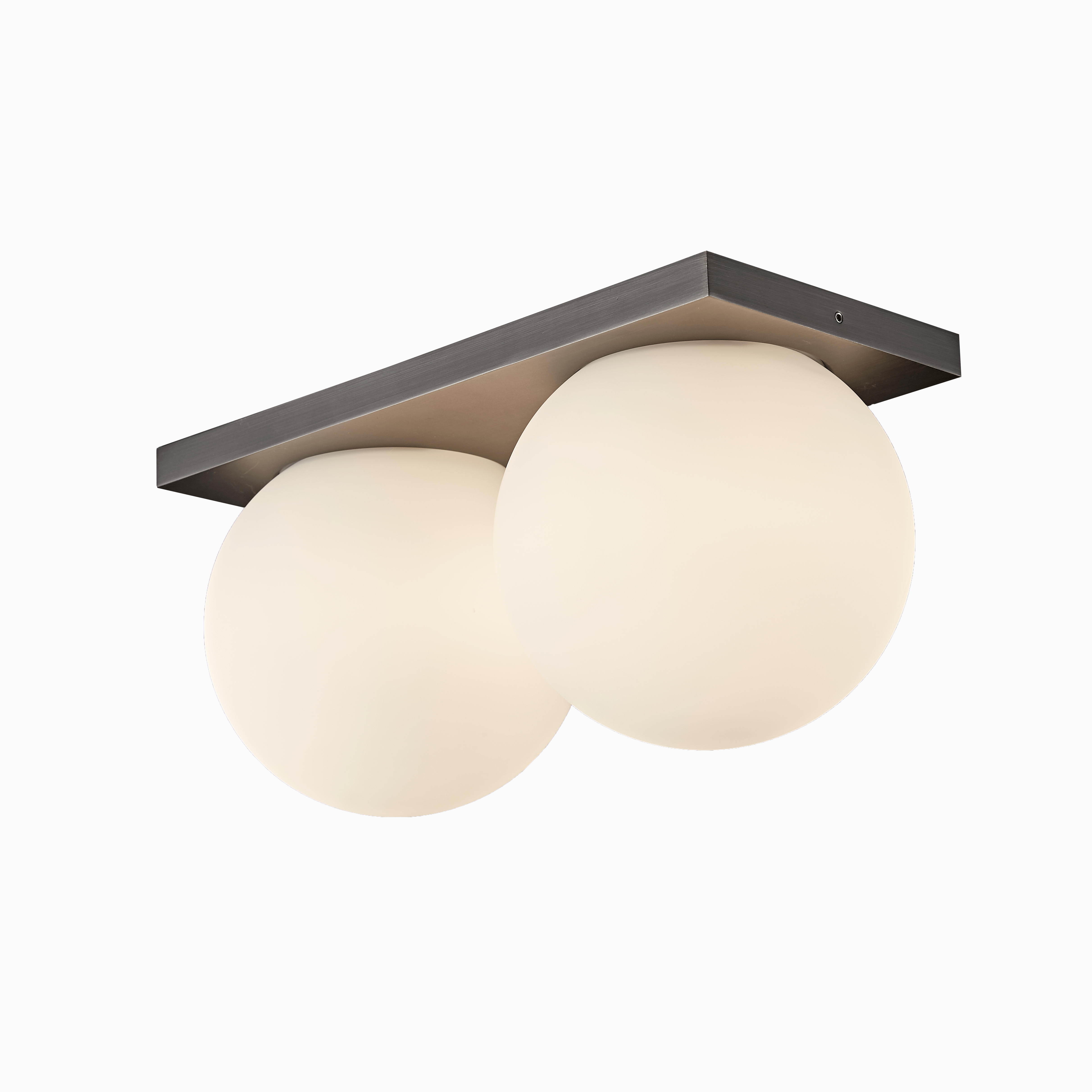 Wand- und Deckenleuchte Palla Double Titanium | Antidark