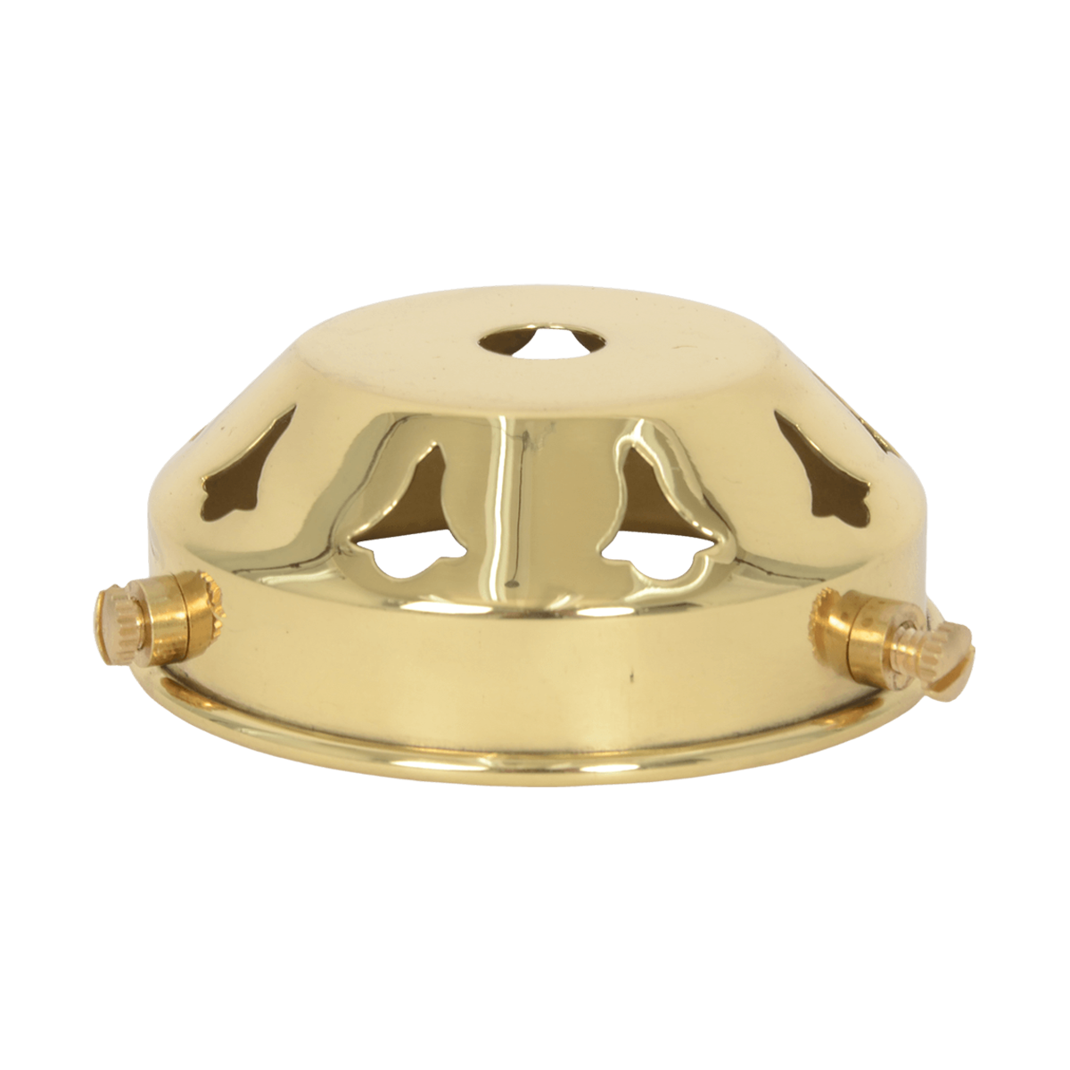 Glas-/Lampenschirmhalter Retro Brass