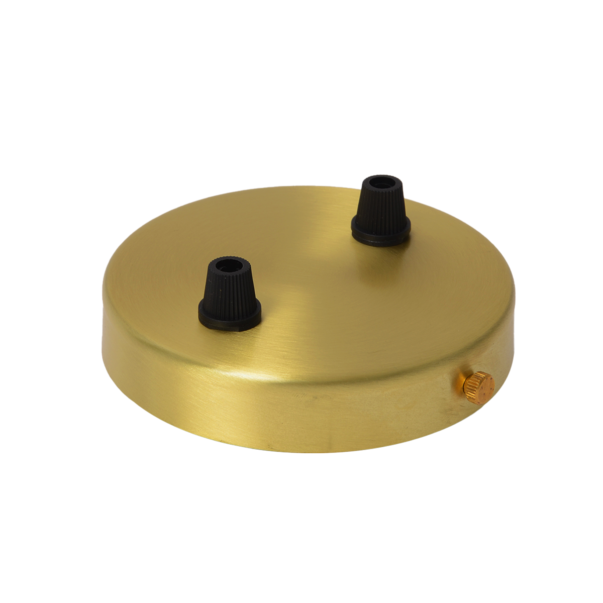 Lampenbaldachin 2-Loch Messing Satin Brass