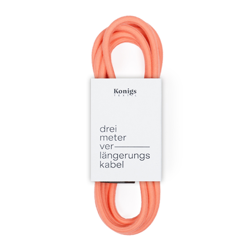 Verlängerungskabel Textil Mandarine TO439