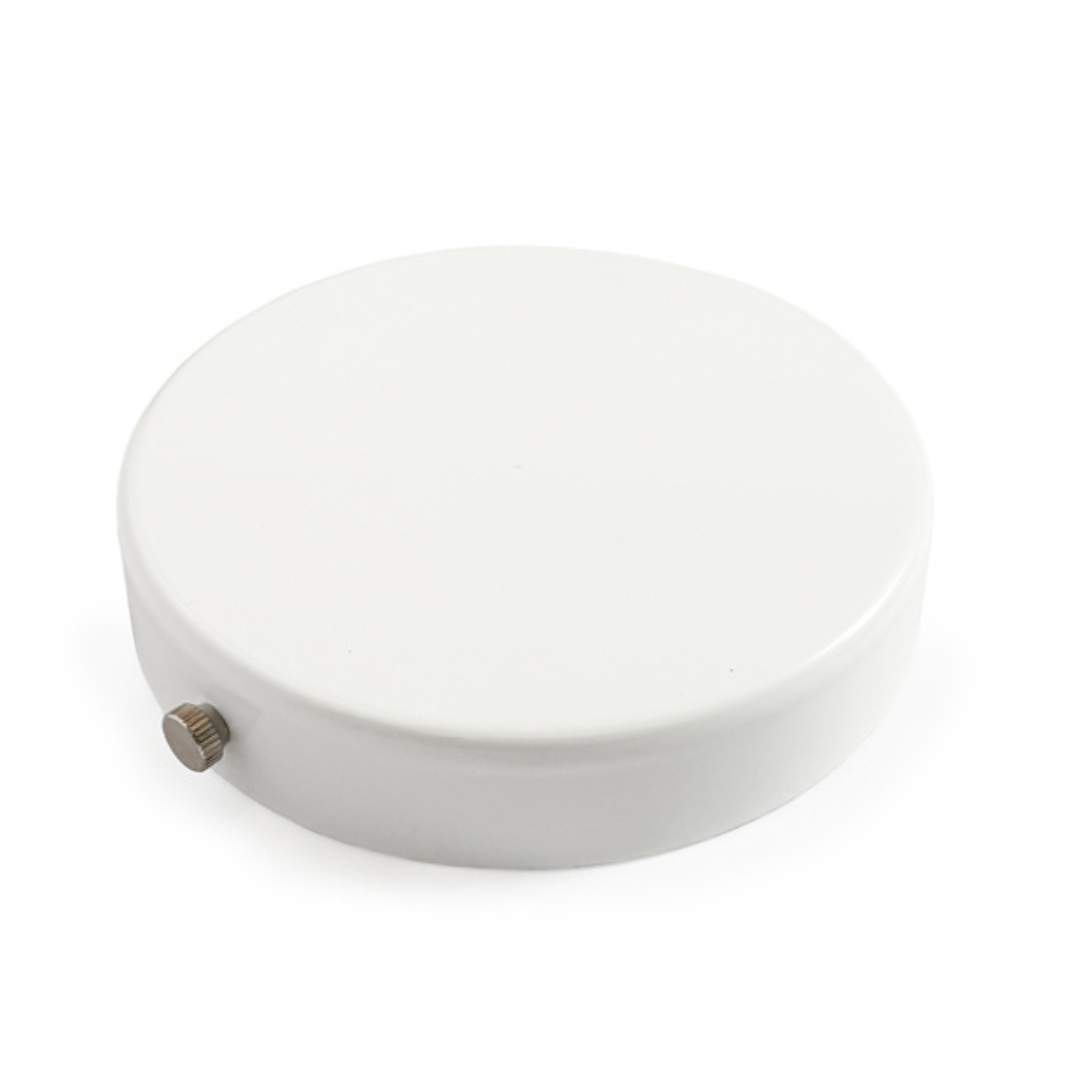Blinddeckel Stahl Weiss