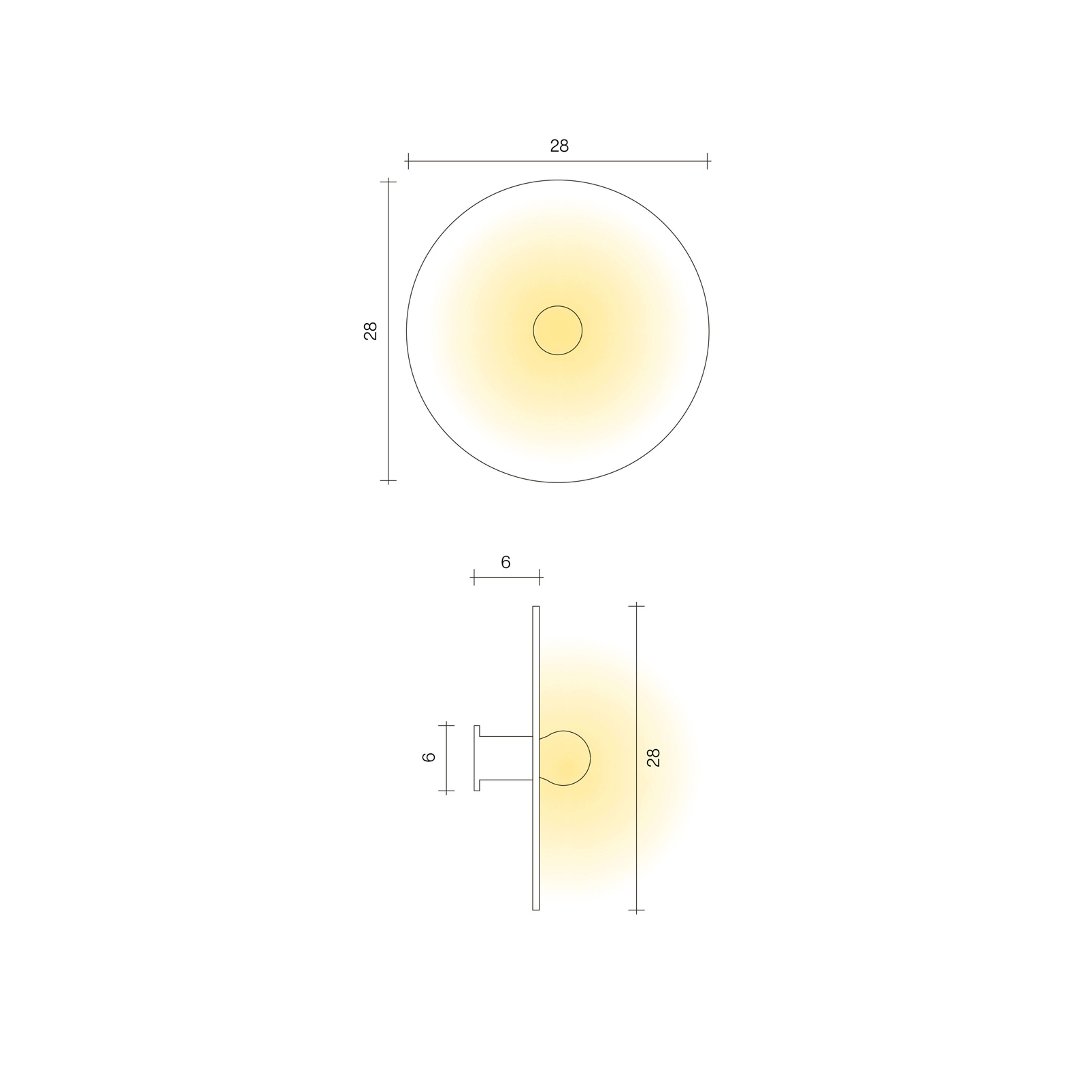 Keramik Wand- und Deckenlampe Deimos | atelier mond