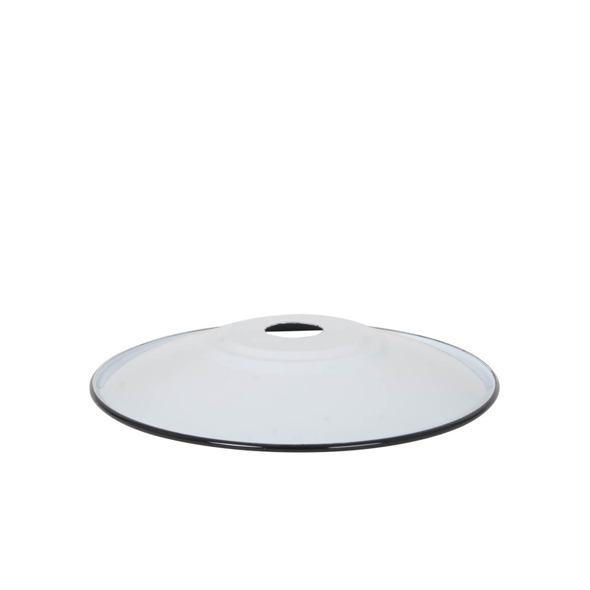 Emaille Lampenschirm Flat weiss