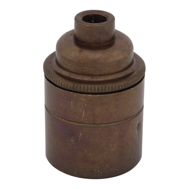 Lampenfassung E27 mit M10x1-Gewinde Old English
