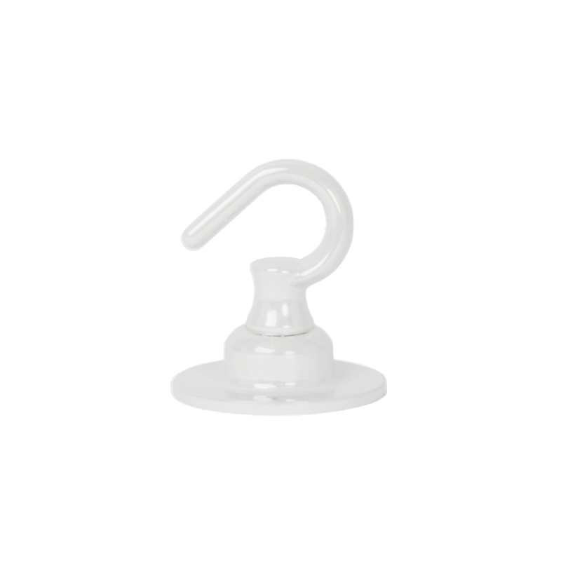 Haken klein Weiss Glanz
