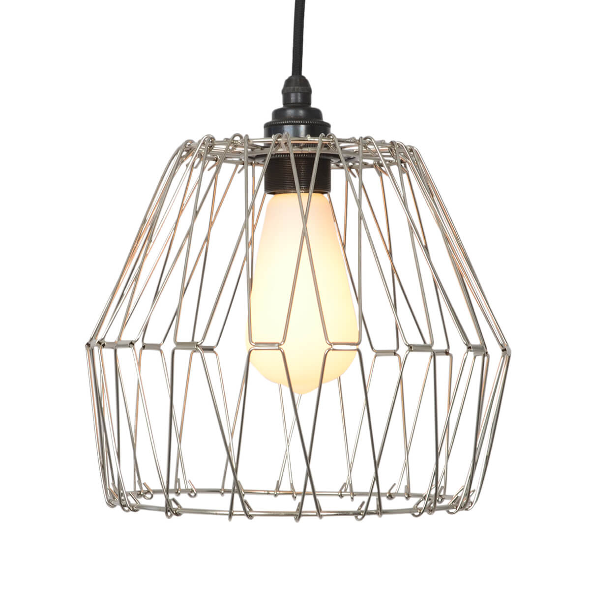 Flex Cage L Nickel Pendellampe von Konigs