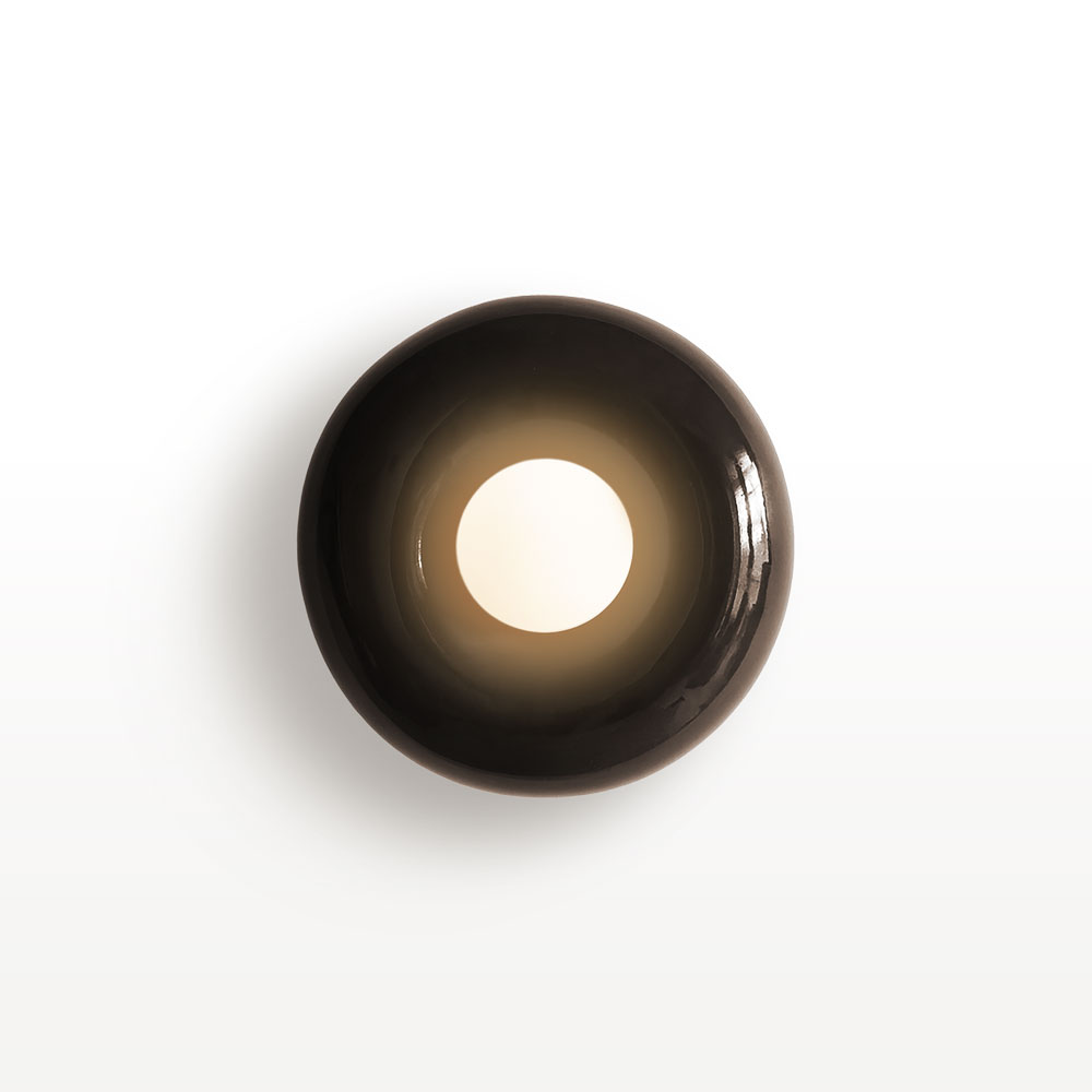 Keramik Wand- und Deckenlampe Orbis - ash | atelier mond