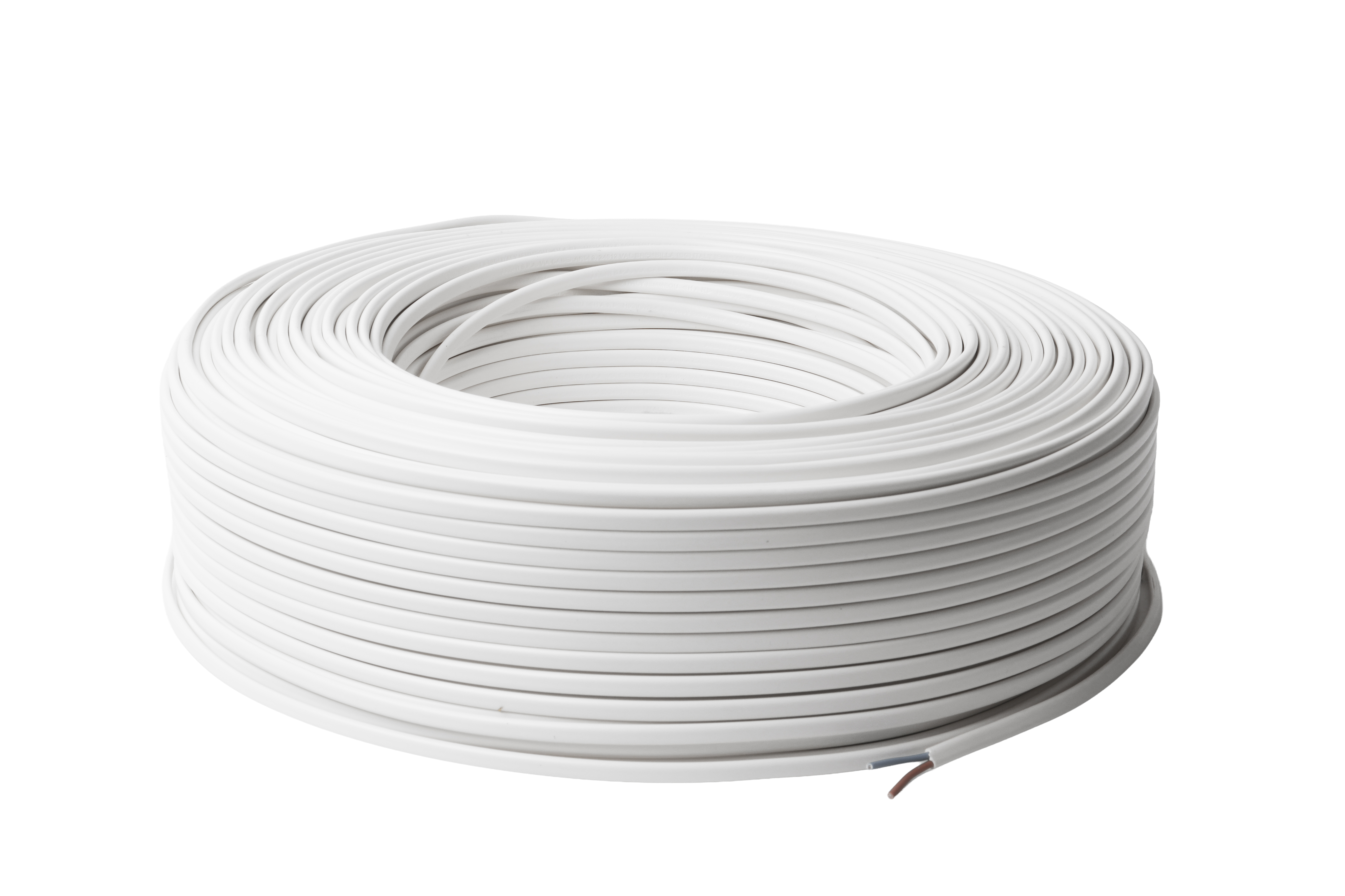 Flachkabel Weiss für Elektrische Geräte 2x0,75mm