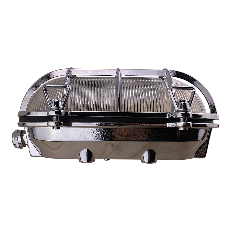 Kellerleuchte Tartaruga Ovale Chrome 235x165 E27 | Foresti & Suardi