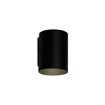 Tubus Wandleuchte Outdoor LED Schwarz | Antidark