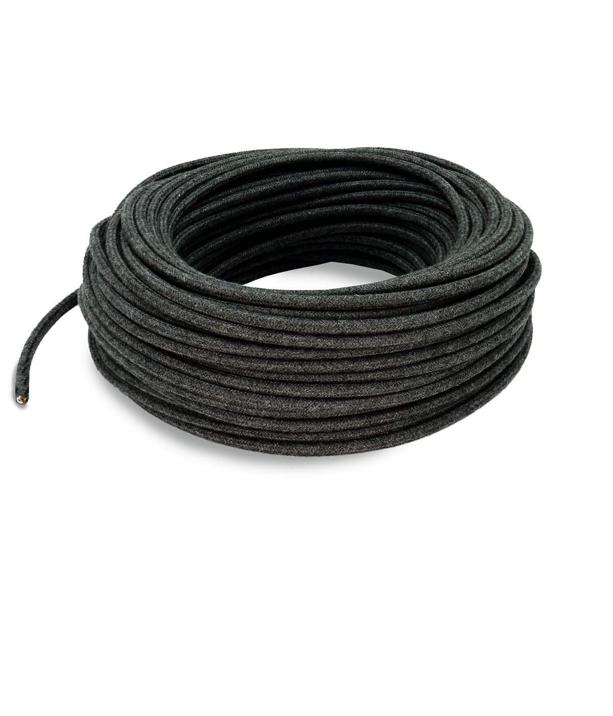 Textilkabel Carbon Grau TO443, 3 x 0,75mm²