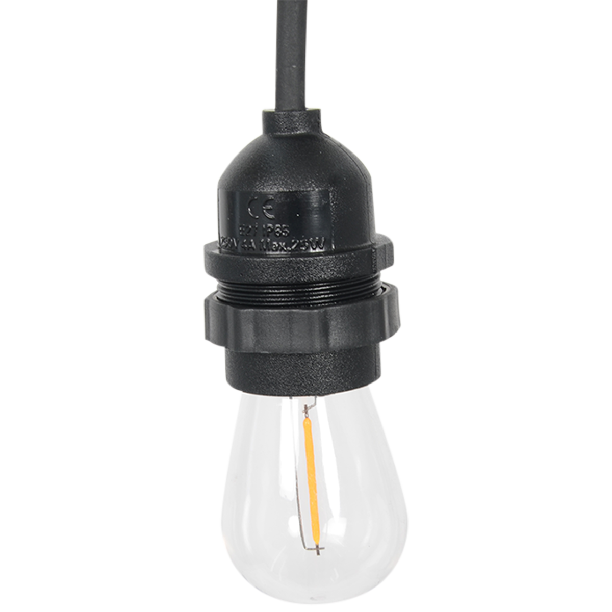 Lampenpendel 5m einzeln mit LED Filament Bulb zu Demonstrationszwecken