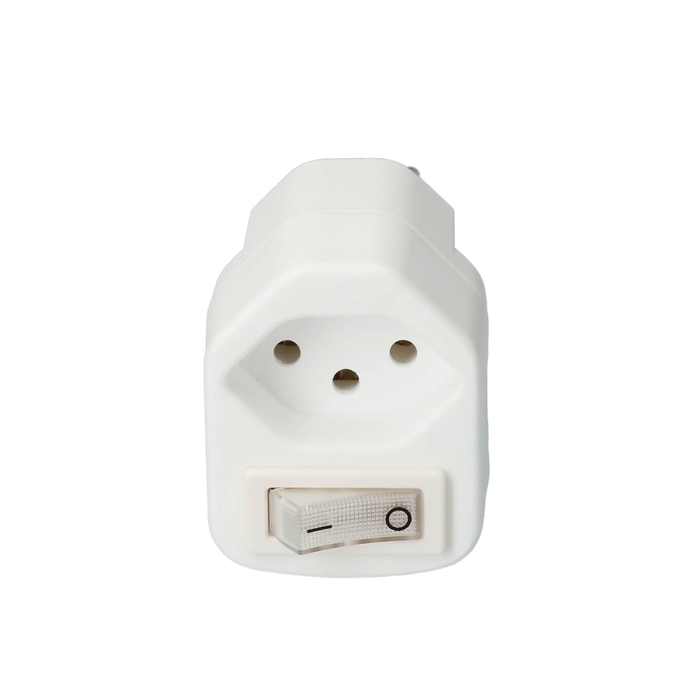 Stecker Typ13 Weiss mit Schalter
