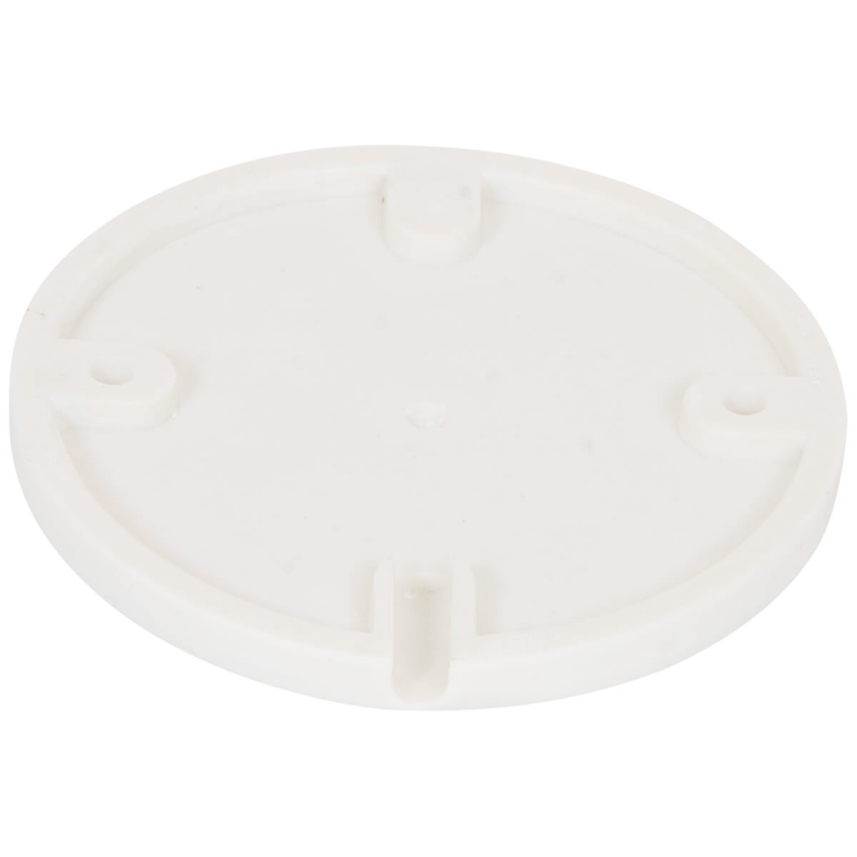 Porzellan Blinddeckel Weiss mit Auslass