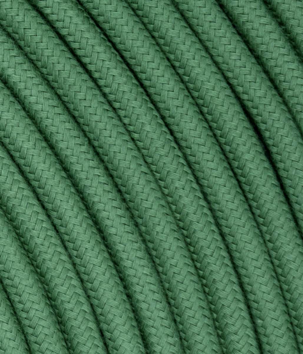 Verlängerungskabel Textil Blattgrün TO433