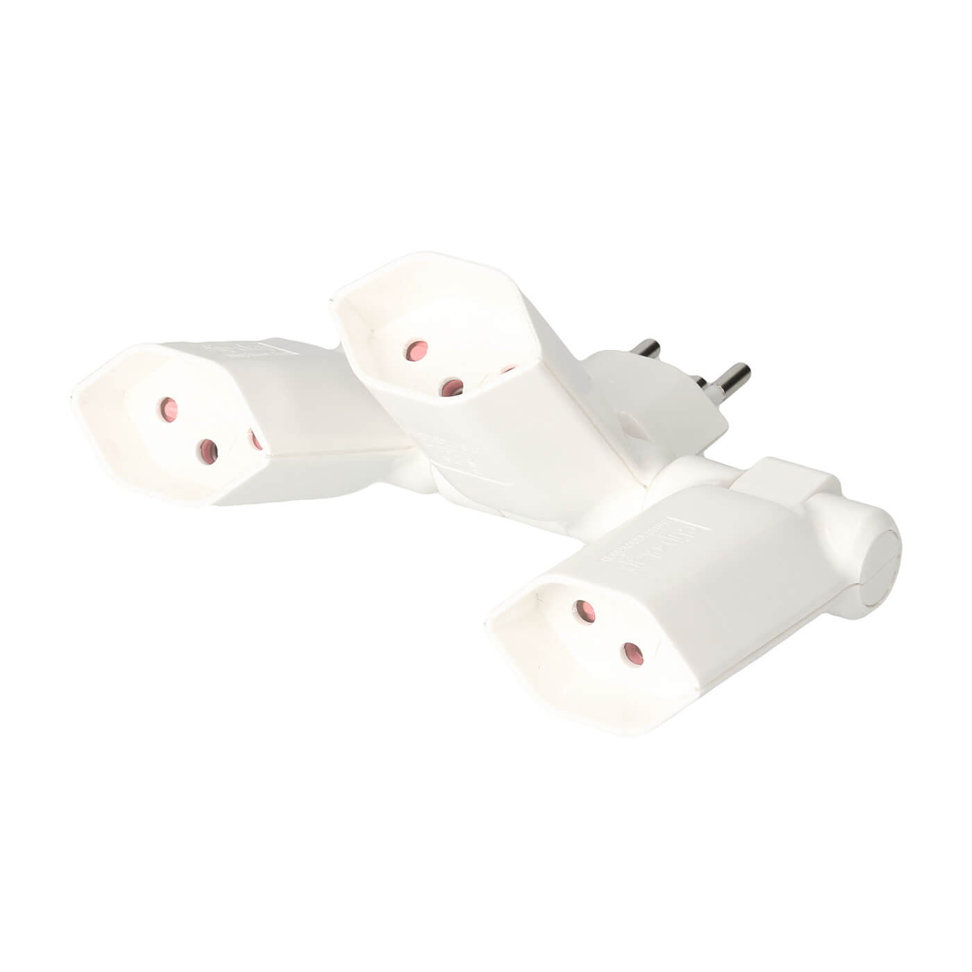 Mehrfachstecker Clip-Clap 3x Typ13 3-polig Weiss