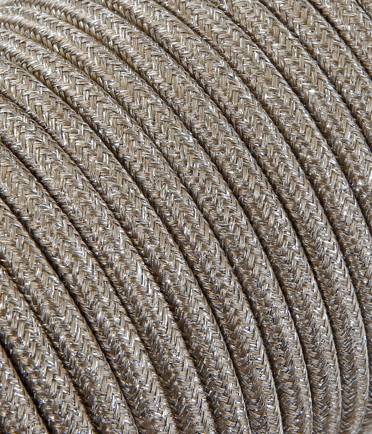 Textilkabel sand metallic Konigs