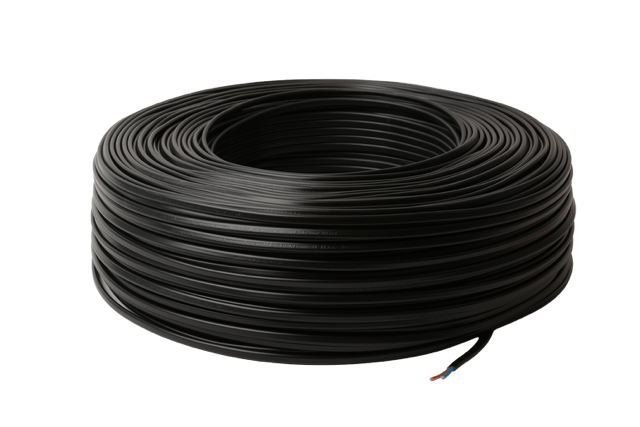 Flachkabel Schwarz für Elektrische Geräte 2x0,75mm