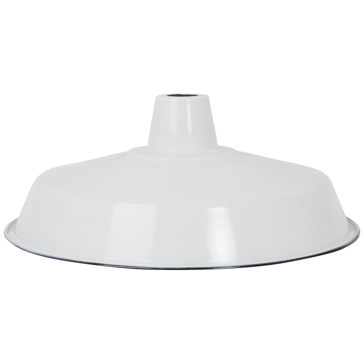 Emaille Lampenschirm XL Classic Weiss