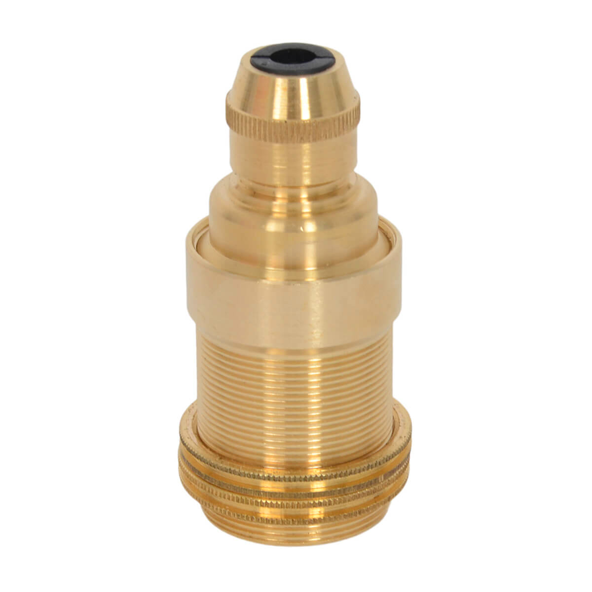 Lampenfassung E14 mit Stellring Brass