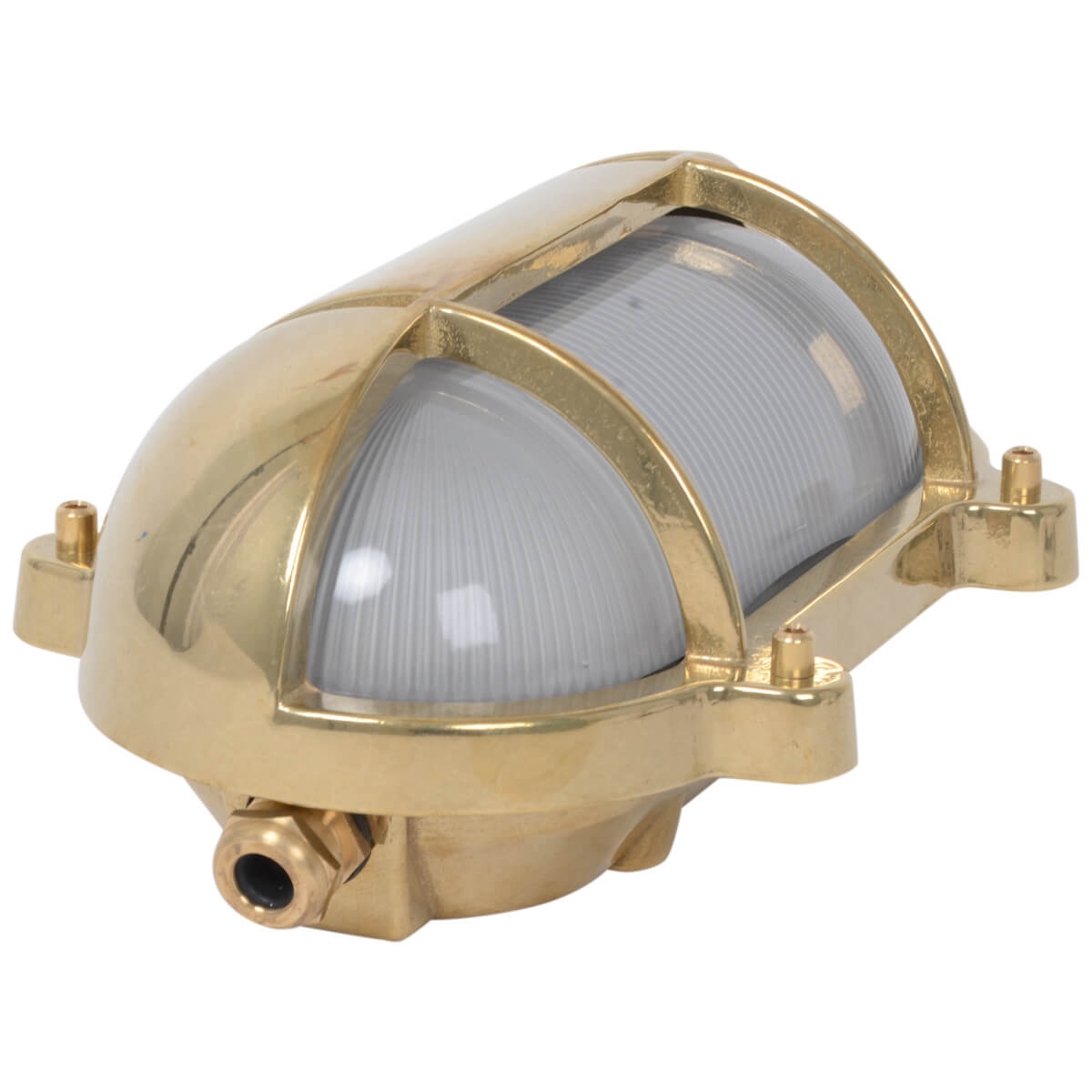 Wandlampe Line Oval Messing 245x172 E27 | Foresti & Suardi
