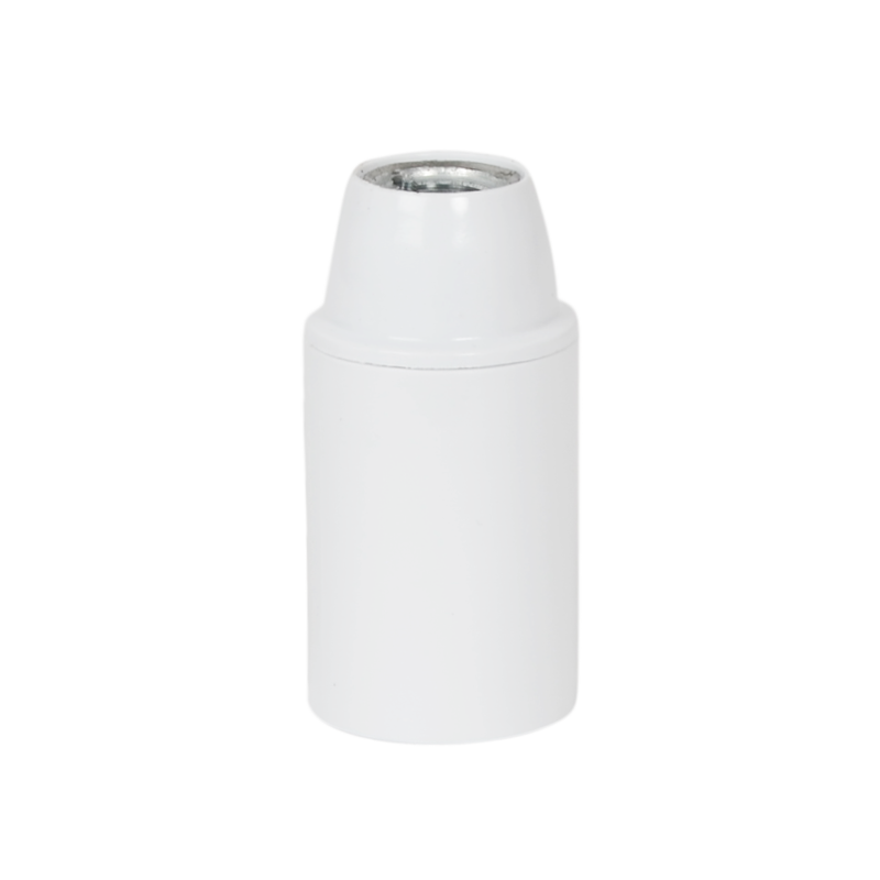 Lampenfassung E14 Thermoplast Glattmantel Weiss